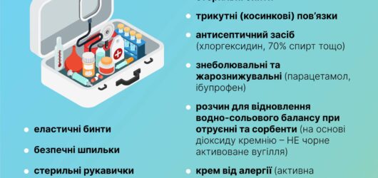 Що повинно бути в базовій аптечці ?