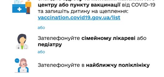 Як записати дитину 5-11 років на щеплення від COVID-19 ?