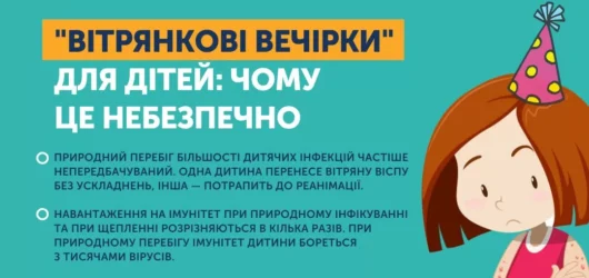 “Вітрянкові вечірки”: чому це небезпечно для здоров’я дитини