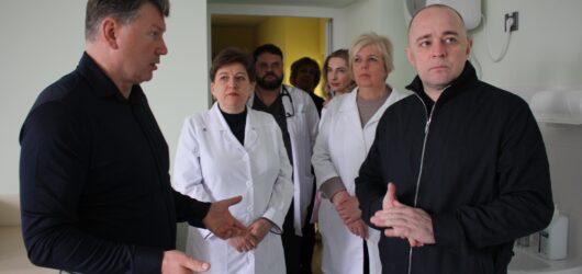 Реконструкція Вишгородської лікарні: Олексій Момот відвідав об’єкт і перевірив хід робіт